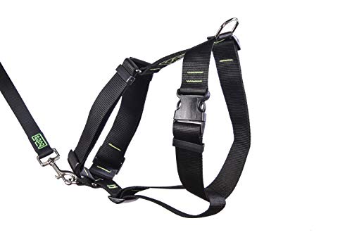 bub's Not Pull - arnés para Perro Grande Sistema Anti tirón (Comprobar tamaño: Cuello 43 a 74 cm Pecho 59 a 94 cm) Color Negro bub's Not Pull - arnés para Perro Grande Sistema Anti tirón (Comprobar tamaño: Cuello 43 a 74 cm Pecho 59 a 94 cm) Color Negro