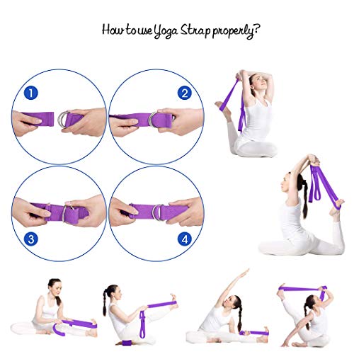 BUDDYGO Esterilla Yoga Antideslizante Colchonetas de Yoga Esterilla Pilates Esterilla Deporte Profesional para Fitness Pilates y Yoga - con Correa de Hombro 183cm x 61cm