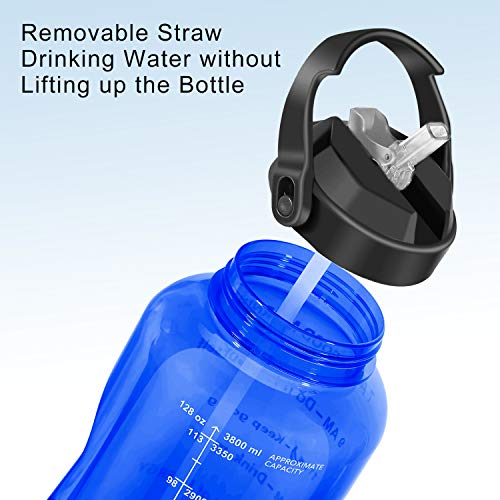 BuildLife Botella de agua motivacional de 2 L, sin BPA, con pajita y soporte para teléfono, recordatorio para beber más diario/a prueba de fugas, reutilizable, gran capacidad (azul, 2 litros) BuildLife Botella de agua motivacional de 2 L, sin BPA, con pajita y soporte para teléfono, recordatorio para beber más diario/a prueba de fugas, reutilizable, gran capacidad (azul, 2 litros)