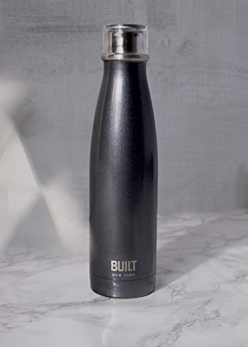 BUILT Perfect Seal Botella de Agua Grande con Aislamiento Térmico de Acero Inoxidable, 740 ml