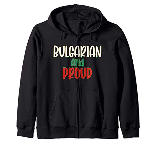 Búlgaro y orgulloso - Bulgaria Orgullo de la Bandera Sudadera con Capucha