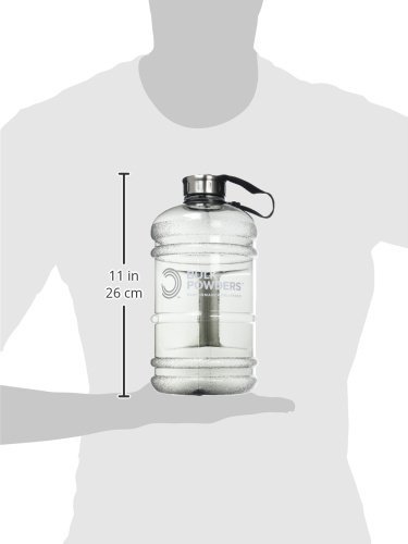 BULK POWDERS Botella de agua de 2,2 l, color negro, tamaño 2.2 Litre BULK POWDERS Botella de agua de 2,2 l, color negro, tamaño 2.2 Litre