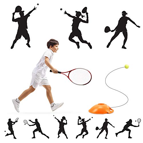 Buluri Entrenador de Tenis con Cuerda Elástica de Goma Entrenador de Pelota de Tenis autopráctica de Tenis Práctica Entrenamiento para Principiantes (Naranja) Buluri Entrenador de Tenis con Cuerda Elástica de Goma Entrenador de Pelota de Tenis autopráctica de Tenis Práctica Entrenamiento para Principiantes (Naranja)