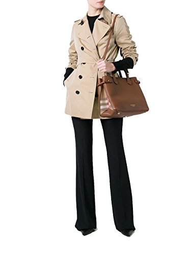 BURBERRY Mujer 402369521600 Bolso de mano de piel marrón, color Marrón, talla Marke Größe UNI BURBERRY Mujer 402369521600 Bolso de mano de piel marrón, color Marrón, talla Marke Größe UNI