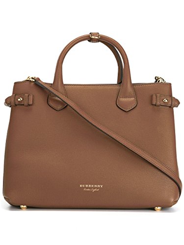 BURBERRY Mujer 402369521600 Bolso de mano de piel marrón, color Marrón, talla Marke Größe UNI BURBERRY Mujer 402369521600 Bolso de mano de piel marrón, color Marrón, talla Marke Größe UNI