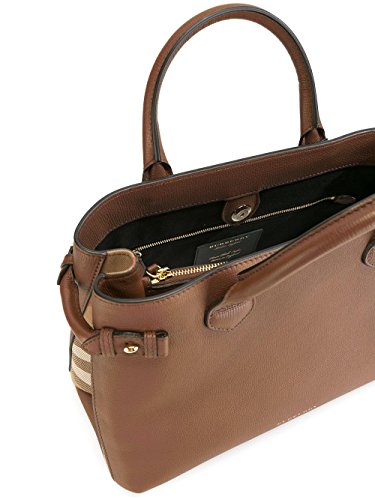 BURBERRY Mujer 402369521600 Bolso de mano de piel marrón, color Marrón, talla Marke Größe UNI BURBERRY Mujer 402369521600 Bolso de mano de piel marrón, color Marrón, talla Marke Größe UNI