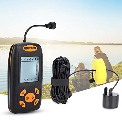 Buscador de Peces Sensor de sonda portátil Sonar Sensor Buscador de Pesca Transductor Submarino Accesorio de Pesca para Pesca al Aire Libre