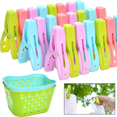 BUYGOO Pinzas Tender Ropa 72 Piezas Extra Fuertes a Prueba de Viento Ergonómico Antideslizante Agarre Suave Resistente Oxido Colores Aleatorios- Clavijas Uso Tendederos en Interiores y Exteriores BUYGOO Pinzas Tender Ropa 72 Piezas Extra Fuertes a Prueba de Viento Ergonómico Antideslizante Agarre Suave Resistente Oxido Colores Aleatorios- Clavijas Uso Tendederos en Interiores y Exteriores