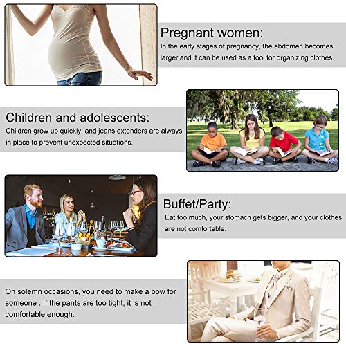 BUZIFU 6pcs Botones Extensores para Pantalones Vaqueros, Material de Metal, Fácil de Usar y Desmontar, Ideal para Alargar La Anchura de Cintura de Los Pantalones, para Hombre, Mujer y Niño BUZIFU 6pcs Botones Extensores para Pantalones Vaqueros, Material de Metal, Fácil de Usar y Desmontar, Ideal para Alargar La Anchura de Cintura de Los Pantalones, para Hombre, Mujer y Niño
