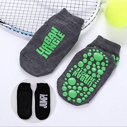 BXGZXYQ Infantil PVC dispensación Antideslizante Yoga Educación de la Primera Suelo Deportivo Calcetines Calcetines Trampolín (Color : Grey+Black, Size : XL) BXGZXYQ Infantil PVC dispensación Antideslizante Yoga Educación de la Primera Suelo Deportivo Calcetines Calcetines Trampolín (Color : Grey+Black, Size : XL)