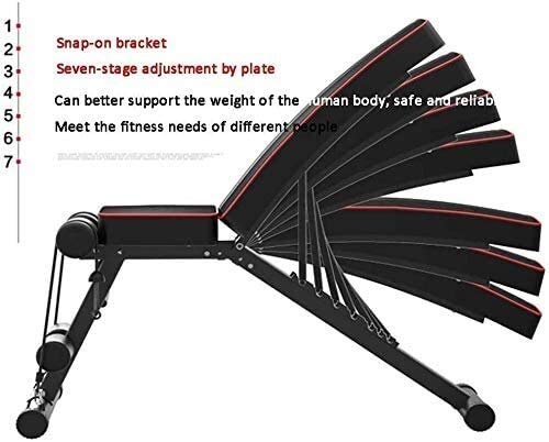 Byakns Equipo de aptitud comercial o en el hogar Peso Bench Utility Workout Bench Banco de peso ajustable - Bancos de pesas Ăștiles for entrenamiento de cuerpo completo, banco plegable for ejercicios e Byakns Equipo de aptitud comercial o en el hogar Peso Bench Utility Workout Bench Banco de peso ajustable - Bancos de pesas Ăștiles for entrenamiento de cuerpo completo, banco plegable for ejercicios e