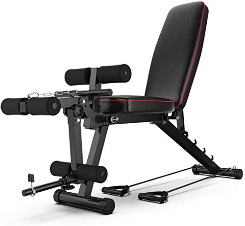 Byakns Máquina de fitness incendiada multifuncional, tabla abdominal abdominales, banco de pesas ajustable con máquina de remo inclinada plana utilidad ejercicio ejercicio ejercicio entrenamiento banc Byakns Máquina de fitness incendiada multifuncional, tabla abdominal abdominales, banco de pesas ajustable con máquina de remo inclinada plana utilidad ejercicio ejercicio ejercicio entrenamiento banc