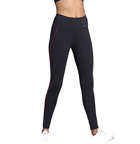 C K CrisKat Pantalón Deportivo para Mujer Cintura Alta y Bolsillo Leggings Mallas para Running Training Fitness Estiramiento Yoga y Pilates  (Negro, S)