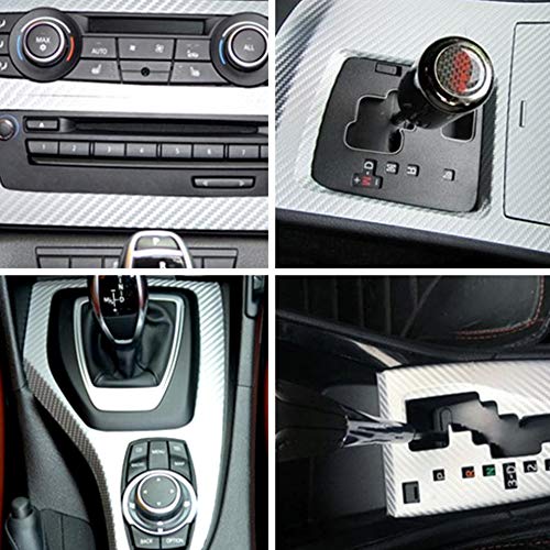 C100AE 6D Vinilo Fibra de Carbono Adhesiva, Vehículos Película Pegatina Decoración Autoadhesiva A Prueba de Agua Libre de Burbuja, DIY Decoración para Coche Motocicleta PC Muebles, 300cm*30cm (Plata) C100AE 6D Vinilo Fibra de Carbono Adhesiva, Vehículos Película Pegatina Decoración Autoadhesiva A Prueba de Agua Libre de Burbuja, DIY Decoración para Coche Motocicleta PC Muebles, 300cm*30cm (Plata)