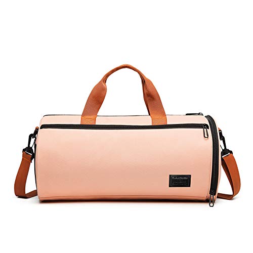 C100AE Bolsa Deporte y Viaje para Mujer y Hombre, Bolsa de Viaje Bolsa de Gimnasio con Compartimento para Zapatos y Ropa Mojada, Multiuso como Plegable Bolsa de Hombro Weekend (Rosa Claro) C100AE Bolsa Deporte y Viaje para Mujer y Hombre, Bolsa de Viaje Bolsa de Gimnasio con Compartimento para Zapatos y Ropa Mojada, Multiuso como Plegable Bolsa de Hombro Weekend (Rosa Claro)