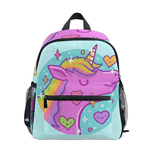 Caballo De Unicornio De Dibujos Animados Mochila para Preescolar Niñas Niños Toddler Kids Estudiante Mochilas para Infantiles 1-6 Años