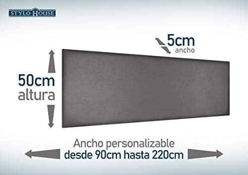 Cabecero de Cama Modelo CÁDIZ tapizado en Polipiel Azahar.para Cama de 105 (Medidas 115x50x5).Color Rosa.Pro Elite. Cabecero de Cama Modelo CÁDIZ tapizado en Polipiel Azahar.para Cama de 105 (Medidas 115x50x5).Color Rosa.Pro Elite.