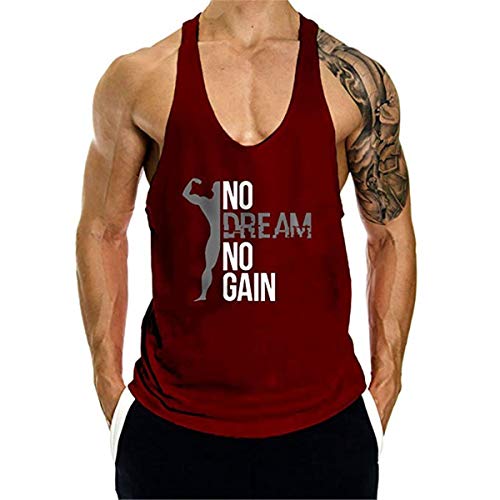 Cabeen Gimnasio Hombre Camisetas de Tirantes para Entrenamiento, Bodybuilding, Pesas y Gym