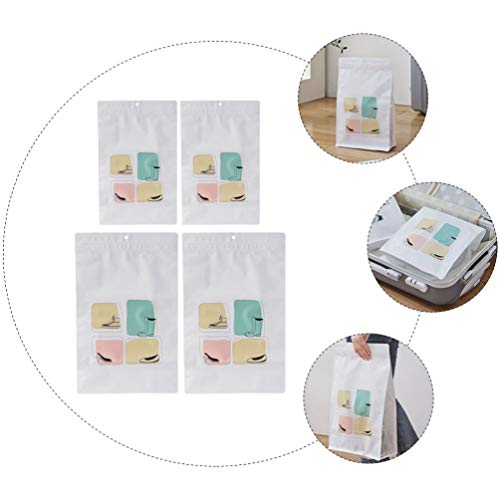 Cabilock 4Pcs Bolsas de Zapatos de Viaje Bolsas de Almacenamiento de Zapatos Autosellables Organizador de Puches de Zapatos a Prueba de Polvo a Prueba de Agua para Acampar Al Aire Libre Cabilock 4Pcs Bolsas de Zapatos de Viaje Bolsas de Almacenamiento de Zapatos Autosellables Organizador de Puches de Zapatos a Prueba de Polvo a Prueba de Agua para Acampar Al Aire Libre