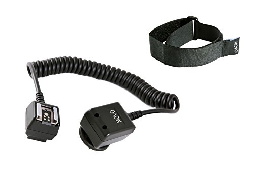 Cable para Zapata de Flash Externo TTL de Gran Resistencia Movo Photo FC20N para Nikon SB-400, SB-600, SB-700, SB-800, SB-900, SB-910, etc (Remplazo para el SC-28) + Práctica Correa de Regalo