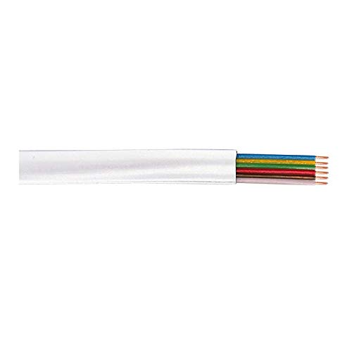 Cable Plano Modular Logilink 6 Hilos, Color Blanco, 100 M Cable Plano Modular Logilink 6 Hilos, Color Blanco, 100 M