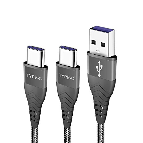 Cable PS5,Cable de Carga Para Mando PS5 Controller/Playstation 5/Sony PS5 DualSense/Xbox Series X/Series S,Samsung A42 5G A52 A72,Trenzado de Nylon Cargador USB Tipo C 3M(3 Metros) 2 Pack Carga Rápida