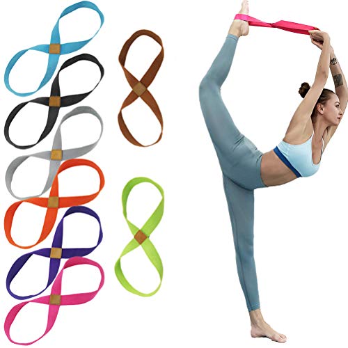 CaCaCook Cinturón de Gimnasia, Correa de Yoga, Entrenamiento para Ballet, Baile, Gimnasia, Entrenamiento, Taekwondo, Expansor de Pecho de Yoga Equipo de Ejercicios Ejercicio de Yoga Cuerda