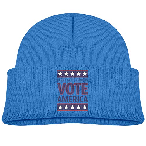 Cada Voto Cuenta en Estados Unidos Gorro para niños Gorro Grueso Gorro cálido