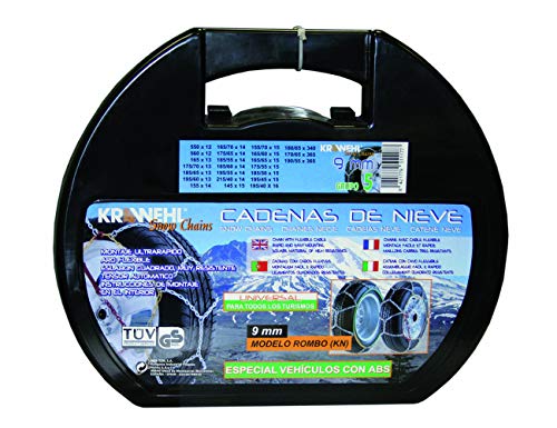 Cadenas de Nieve Tipo Rombo Universal - KRAWEHL - Ø 9mm - con Tensor Mecánico - Grupo 8 - AZ.3402.0011058 Cadenas de Nieve Tipo Rombo Universal - KRAWEHL - Ø 9mm - con Tensor Mecánico - Grupo 8 - AZ.3402.0011058