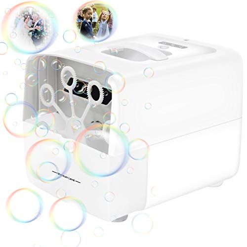 Cadrim Máquina de Burbujas Jabón de Burbujas Eléctrico Portátil de Burbujas Alimentado por Batería y Cable USB para Fiestas, Bodas, Escenarios, Teatros, Fiestas Infantiles, Cumpleaños Cadrim Máquina de Burbujas Jabón de Burbujas Eléctrico Portátil de Burbujas Alimentado por Batería y Cable USB para Fiestas, Bodas, Escenarios, Teatros, Fiestas Infantiles, Cumpleaños