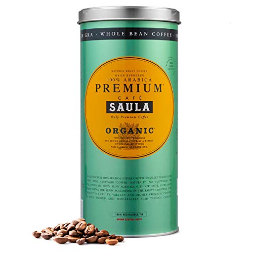 Café Saula grano Premium Ecológico 100% arábica - Pack 2 botes de 500 gr Café Saula grano Premium Ecológico 100% arábica - Pack 2 botes de 500 gr