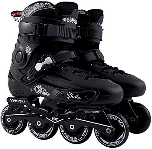 CAIFENG Patines en línea for niños Muchachas de los Muchachos con protección Gear Set Patines for el Principiante Negro, B, 35EU, Tamaño: 42EU, Color: D (Color : A, Size : 40EU)