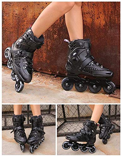 CAIFENG Rodillo Hombres de Patines en línea Senior, Patines cómodos for el Hombre, Adulto, Negro, Negro, 35EU, Tamaño: 41EU, Color: Negro (Color : Black, Size : 39EU) CAIFENG Rodillo Hombres de Patines en línea Senior, Patines cómodos for el Hombre, Adulto, Negro, Negro, 35EU, Tamaño: 41EU, Color: Negro (Color : Black, Size : 39EU)