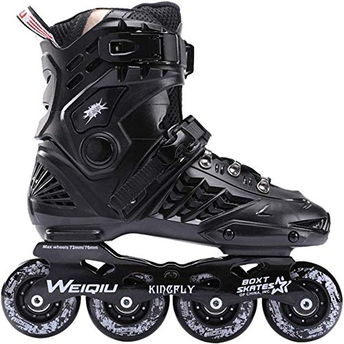 CAIFENG Rodillo Hombres de Patines en línea Senior, Patines cómodos for el Hombre, Adulto, Negro, Negro, 35EU, Tamaño: 41EU, Color: Negro (Color : Black, Size : 39EU)