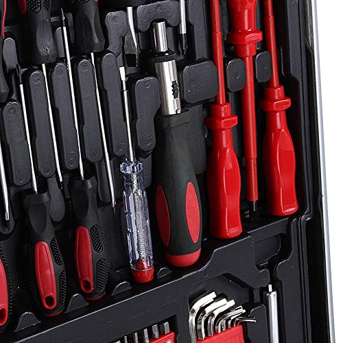 Caja de Herramientas con Ruedas, Maletín de Herramientas de Trabajo de Aluminio con Llaves Caja de Herramientas con Ruedas, Maletín de Herramientas de Trabajo de Aluminio con Llaves