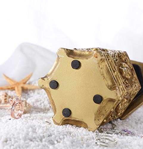 Caja de joyería hexagonal con calavera retro, caja de almacenamiento de joyería, caja de almacenamiento de anillo, caja de almacenamiento para niñas, anillos, pendientes, collares, exhibición de reloj Caja de joyería hexagonal con calavera retro, caja de almacenamiento de joyería, caja de almacenamiento de anillo, caja de almacenamiento para niñas, anillos, pendientes, collares, exhibición de reloj