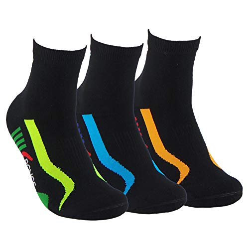 Calcetines (3 Pares) de RUNNING, CICLISMO, TENIS, PADEL,… Calcetines SIN COSTURAS unisex con puntera y talón reforzados. Calcetines tobilleros de deporte. Anti-rozaduras y con gomas anti-presión. Calcetines (3 Pares) de RUNNING, CICLISMO, TENIS, PADEL,… Calcetines SIN COSTURAS unisex con puntera y talón reforzados. Calcetines tobilleros de deporte. Anti-rozaduras y con gomas anti-presión.