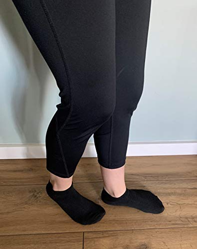 Calcetines cortos para hombres y mujeres, 9 pares, color negro, talla 37-43