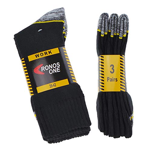 Calcetines de TRABAJO (3 pares) ideales para botas de trabajo o calzado de seguridad. Con goma ANTI-PRESION y talón y puntera reforzados. También son idóneos para deportes de invierno. (39-42) Calcetines de TRABAJO (3 pares) ideales para botas de trabajo o calzado de seguridad. Con goma ANTI-PRESION y talón y puntera reforzados. También son idóneos para deportes de invierno. (39-42)