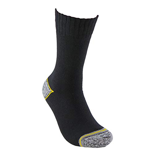Calcetines de TRABAJO (3 pares) ideales para botas de trabajo o calzado de seguridad. Con goma ANTI-PRESION y talón y puntera reforzados. También son idóneos para deportes de invierno. (39-42)