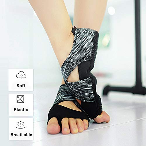 Calcetines de Yoga,Zapatos de Yoga Calcetines de Pilates Antideslizantes Traspirable Barra de Envoltura Suave para Mujer Niña para Ballet Danza Aerea de Entrenamiento de Yoga(L(39-40)) Calcetines de Yoga,Zapatos de Yoga Calcetines de Pilates Antideslizantes Traspirable Barra de Envoltura Suave para Mujer Niña para Ballet Danza Aerea de Entrenamiento de Yoga(L(39-40))
