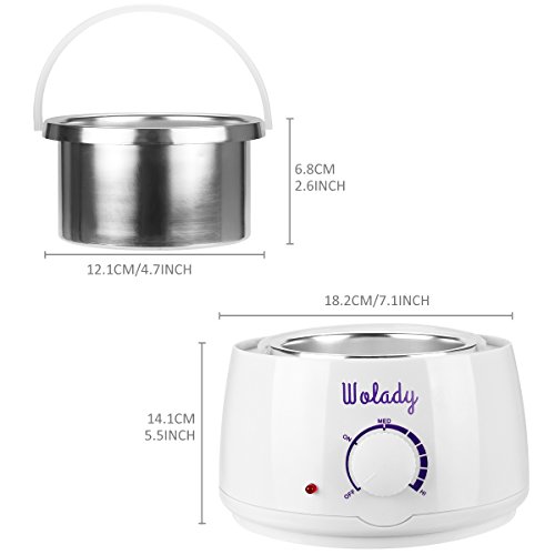 Calentador de Cera de la Aplicación Eléctrica Wolady Kit de Eliminación de Cera Caliente Depilatory Cera 500ml 4 Paquetes Granos de Cera 10 Palillos Madera Casero Spa Cara Brazos Axilas Piernas Bikini Calentador de Cera de la Aplicación Eléctrica Wolady Kit de Eliminación de Cera Caliente Depilatory Cera 500ml 4 Paquetes Granos de Cera 10 Palillos Madera Casero Spa Cara Brazos Axilas Piernas Bikini