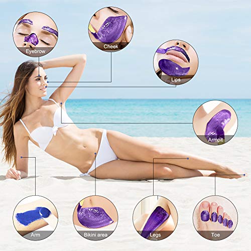 Calentador de Cera Eléctrico 500ML,Kit de Depilación de Cera Profesional,Calentador de cera Depilatoria Temperatura Ajusteble, 4 * 100g Paquetes Cera,20 Palitos para Cara Brazos Axilas Piernas Bikini Calentador de Cera Eléctrico 500ML,Kit de Depilación de Cera Profesional,Calentador de cera Depilatoria Temperatura Ajusteble, 4 * 100g Paquetes Cera,20 Palitos para Cara Brazos Axilas Piernas Bikini