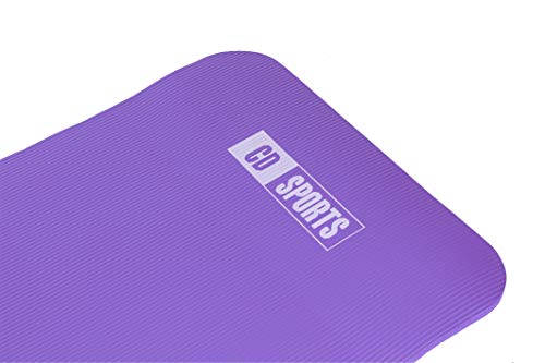 Calma Dragon 85611 Esterilla para Yoga NBR Colchoneta Antideslizante Ideal para Pilates Ejercicios Fitness Gimnasia Estiramientos 180x60x1cm (Azul)