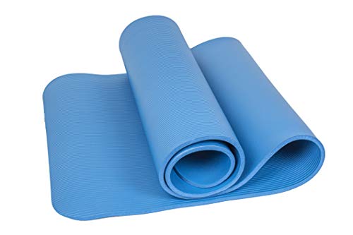 Calma Dragon 85611 Esterilla para Yoga NBR Colchoneta Antideslizante Ideal para Pilates Ejercicios Fitness Gimnasia Estiramientos 180x60x1cm (Azul)