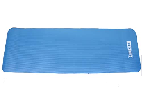 Calma Dragon 85611 Esterilla para Yoga NBR Colchoneta Antideslizante Ideal para Pilates Ejercicios Fitness Gimnasia Estiramientos 180x60x1cm (Azul)