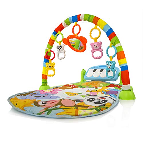 Calma Dragon Manta de Gimnasio para Bebes, Alfomba Musical con Piano, Esterilla con Juegos Infantil, Actividades y Juguetes para el Suelo. Ancho: 48.5cm, largo: 72cm (Multicolor)