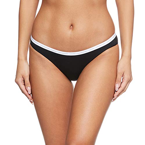 Calvin Klein 2pk Braguita de Bikini, Negro (Black/Black 001), (Talla del Fabricante: Medium) para Mujer