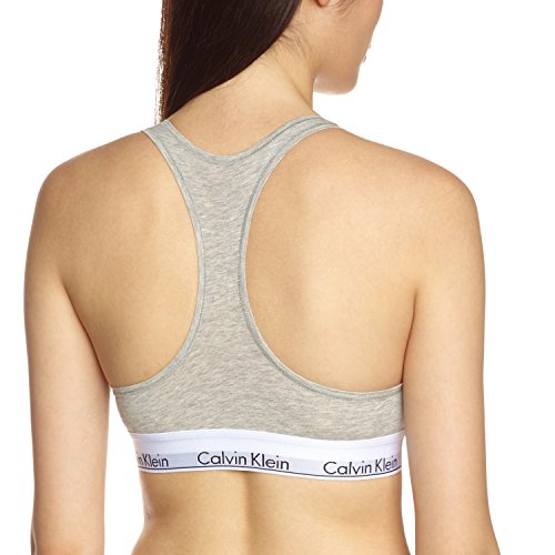 Calvin Klein Modern Cotton-Bralette Sujetador, Gris (Grey Heather 020), S para Mujer Calvin Klein Modern Cotton-Bralette Sujetador, Gris (Grey Heather 020), S para Mujer