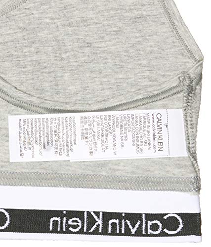 Calvin Klein Modern Cotton-Bralette Sujetador, Gris (Grey Heather 020), S para Mujer Calvin Klein Modern Cotton-Bralette Sujetador, Gris (Grey Heather 020), S para Mujer